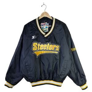 Vintage Starter Pittsburgh Steelers NFL Bomber Jacket Large